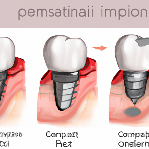 1. המחשה של תהליך שלב אחר שלב של ניתוח השתלת שיניים ביום אחד